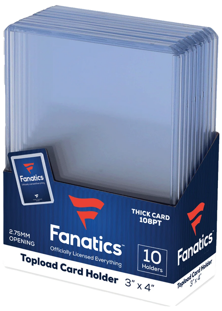 Fanatics Collectibles Toploader 108pt 3 × 4 Zoll 10 Stück