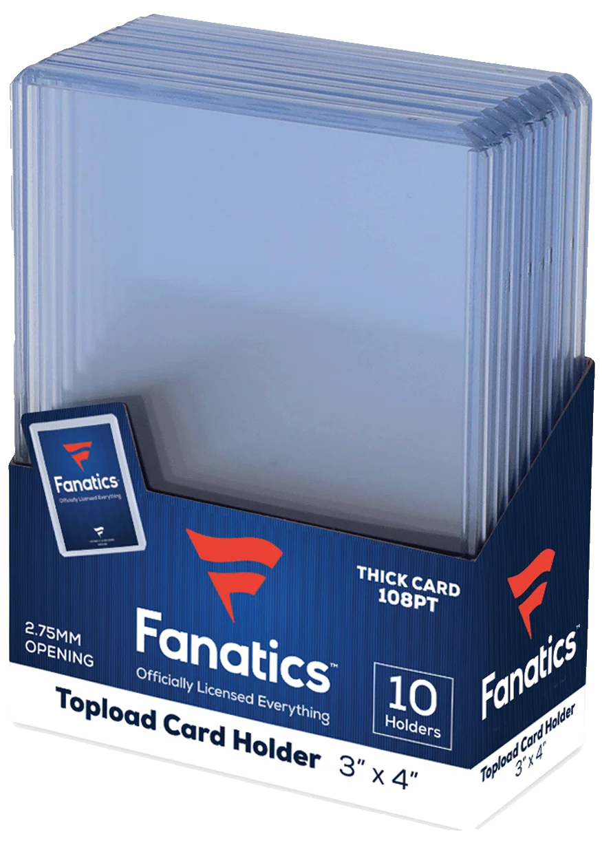 Fanatics Collectibles Toploader 108 pt 3 × 4 Zoll 10 Stück