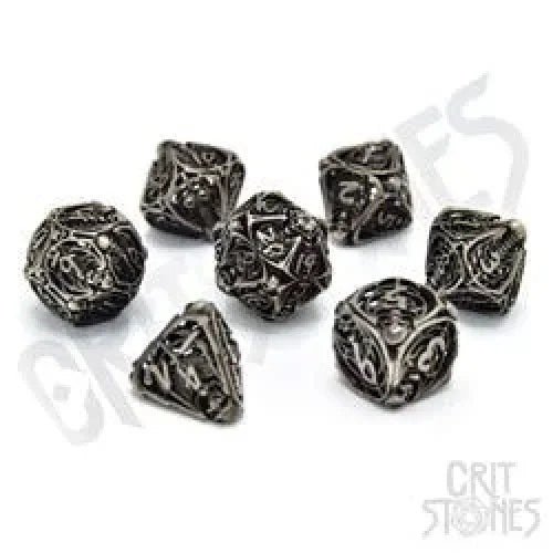 CritStones Metall RPG Dice Set Soulreaper Hollow Metal