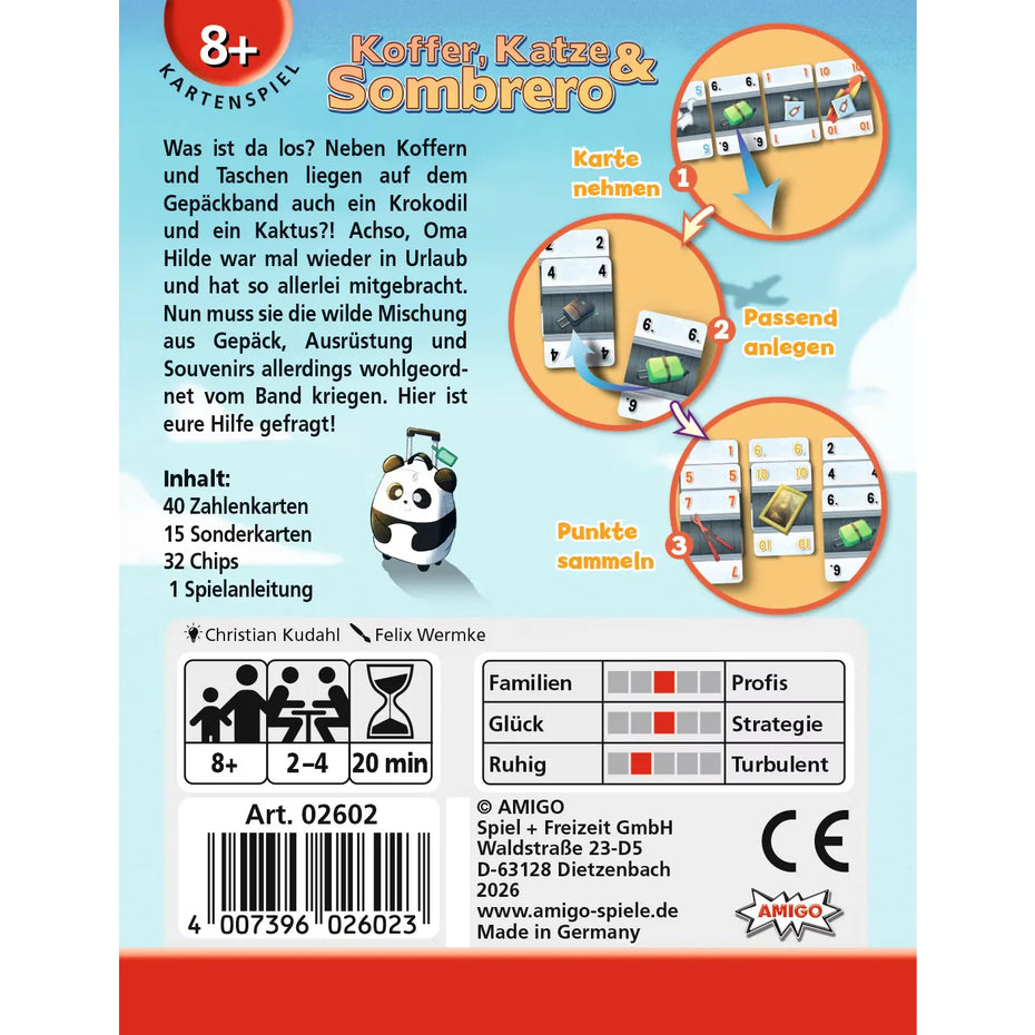 Koffer Katze & Sombrero Brettspiele