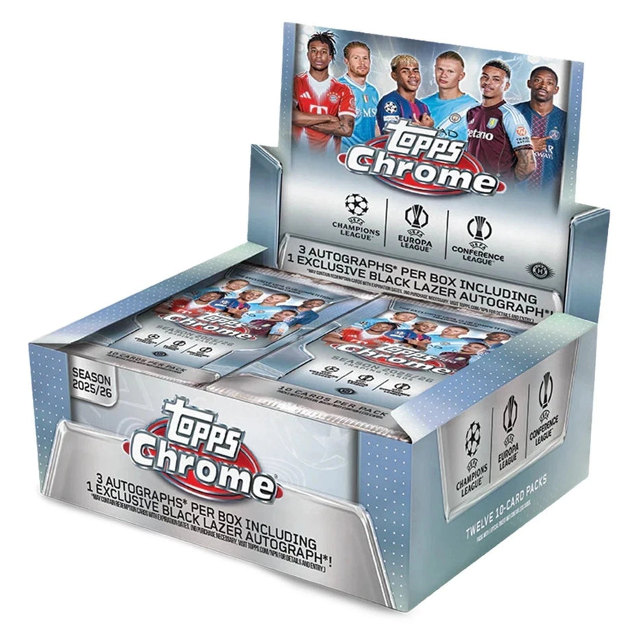 Topps Chrome UEFA Club Competitions 2025/26 Jumbo Box - EN