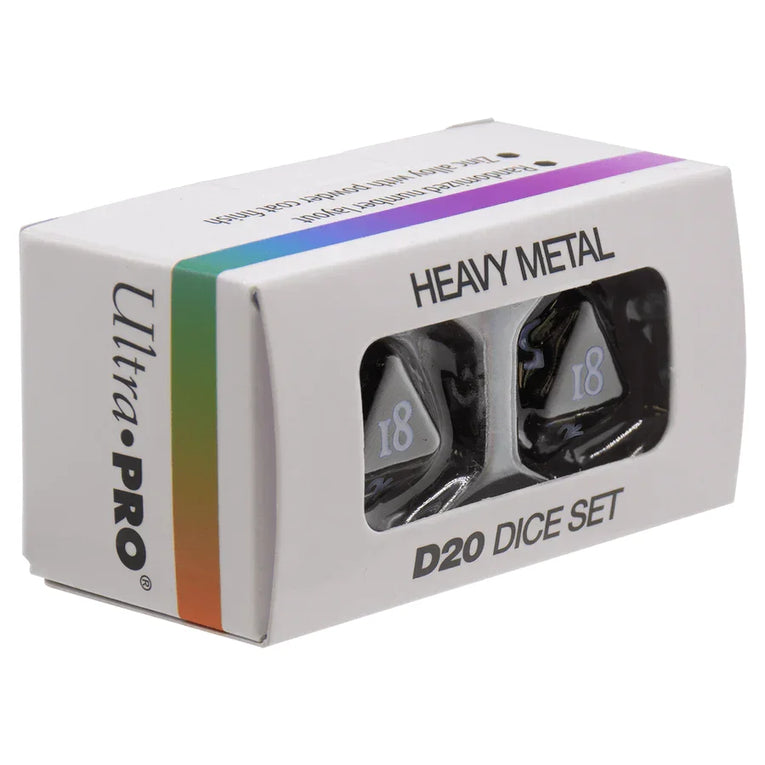 Vivid Heavy Metal D20 Dice Set Pen & Paper