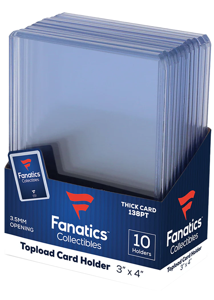 Fanatics Collectibles Toploader 138 pt 3 × 4 Zoll 10 Stück