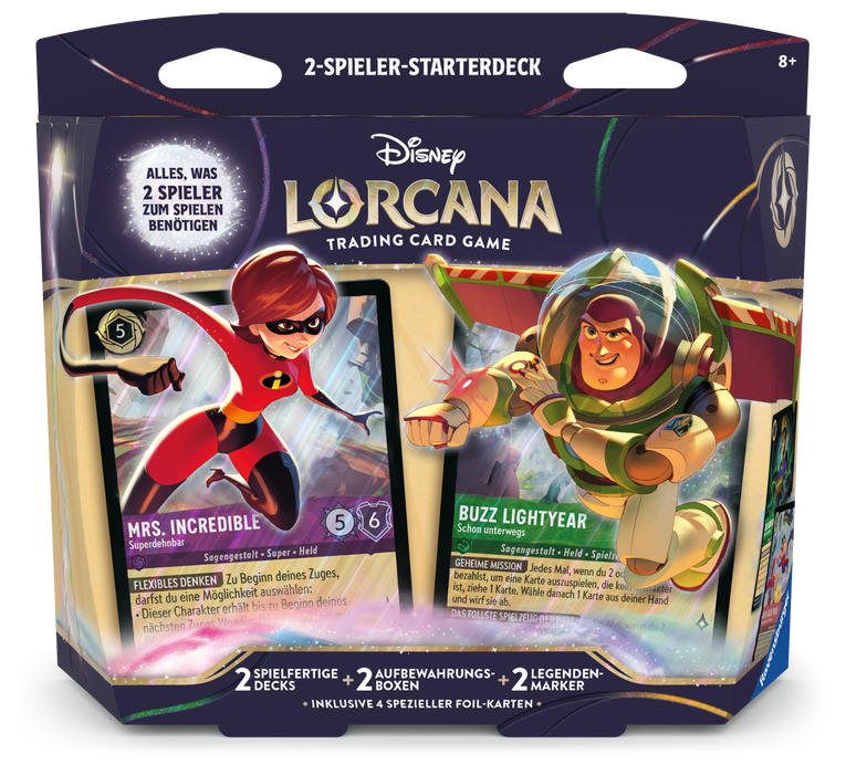 Disney Lorcana Unbekannte Wildnis 2 Spieler Starterdeck DE