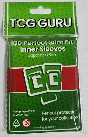 TCG Guru: Perfect Slim Fit Inner Sleeves Japanese Size (100)