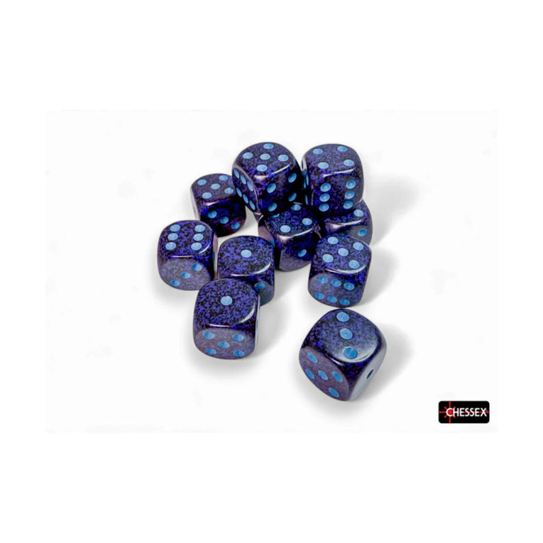 Chessex - 16mm D6 - Dice Block - Speckled Cobalt TCG Zubehör