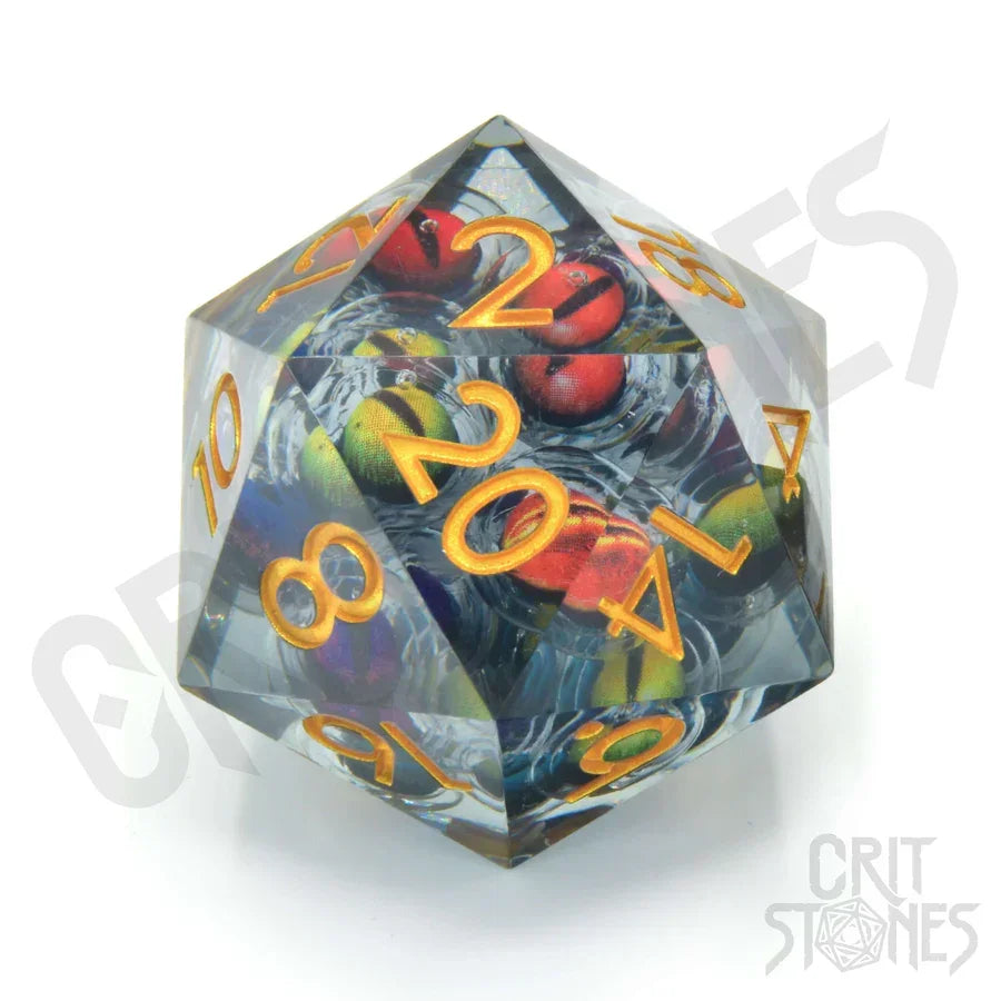 CritStones 33mm D20 Beholden Rollenspiele Zubehör