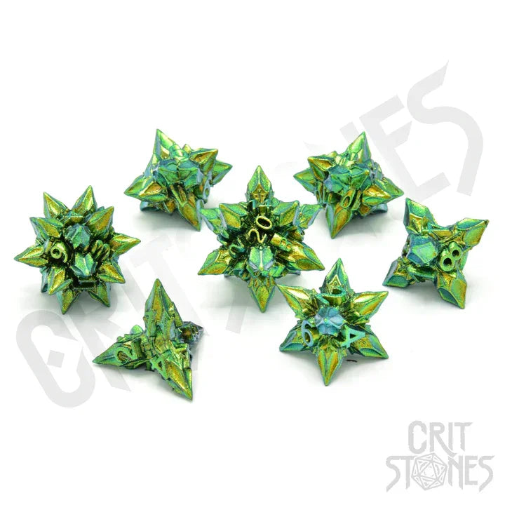 CritStones Metall RPG Dice Set Unholy Bane Rollenspiele