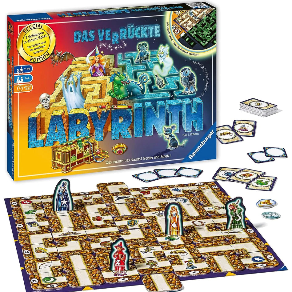 Das verrückte Labyrinth - Mit Leuchtfarbe - auch im Dunkeln