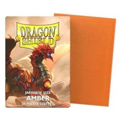 Dragon Sleeves - Japanese Size - Matt Sleeves Amber TCG