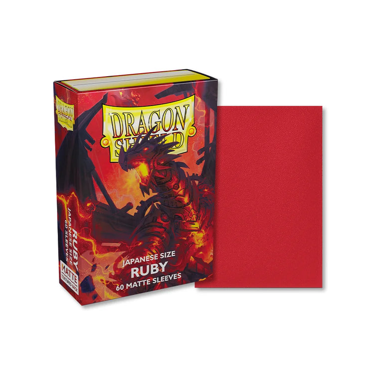 Dragon Sleeves - Japanese Size - Matt Sleeves Ruby TCG