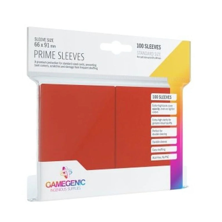 Gamegenic - Prime Sleeves - Standard Size Red TCG Zubehör