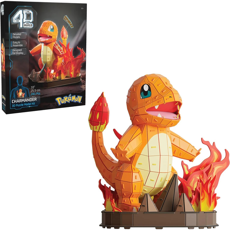 Spin Master 4D Build - Pokémon Figuren Glumanda Figuren