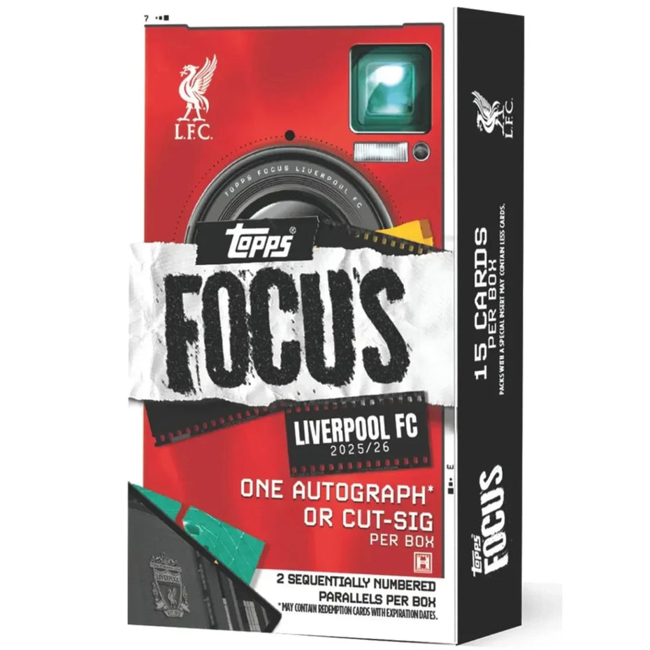 Topps Focus FC Liverpool 2025/26 Hobby Box Sammelkartenspiel