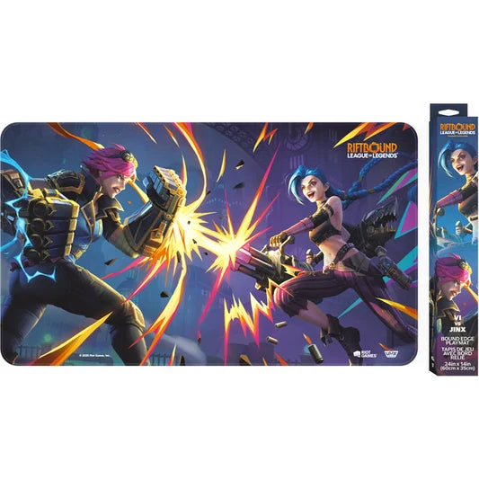 Riftbound League of Legends TCG Vendetta Vi vs Jinx Playmat